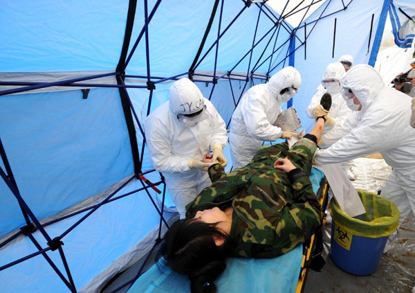 Nuclear aid drill in E China