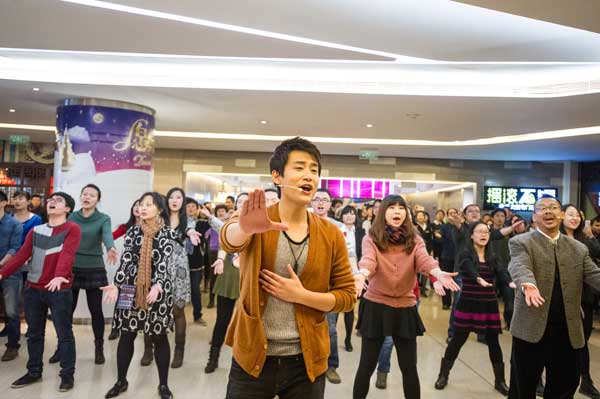 Flash mob takes performance art to new heights