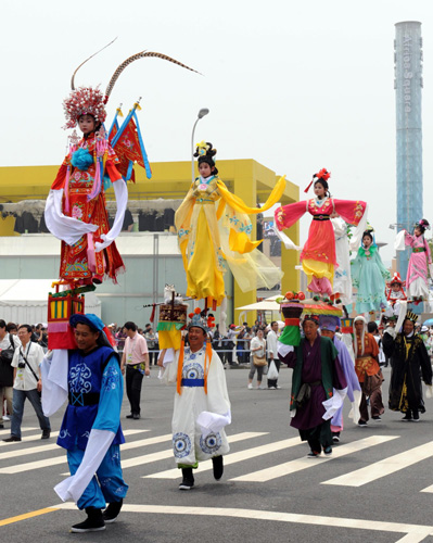 Folk arts highlight Shanxi Week at Shanghai Expo