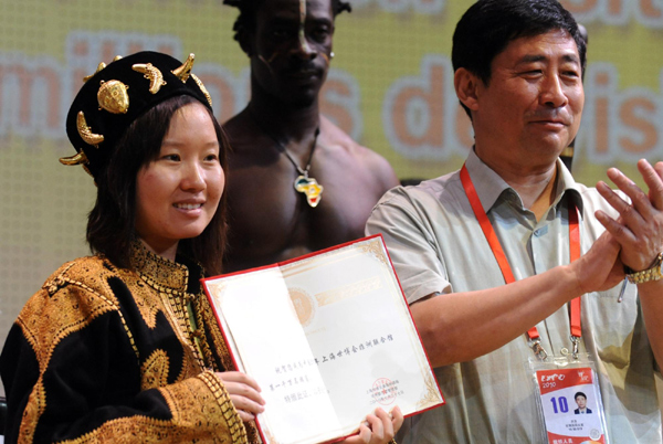 The 10 millionth visitor for Africa Joint Pavilion