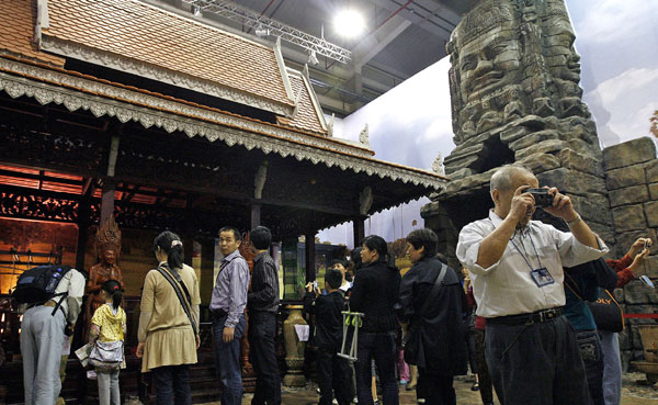 Expo prayers at the Cambodia Pavilion