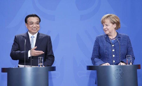 Li encourages closer China-Germany biz cooperation