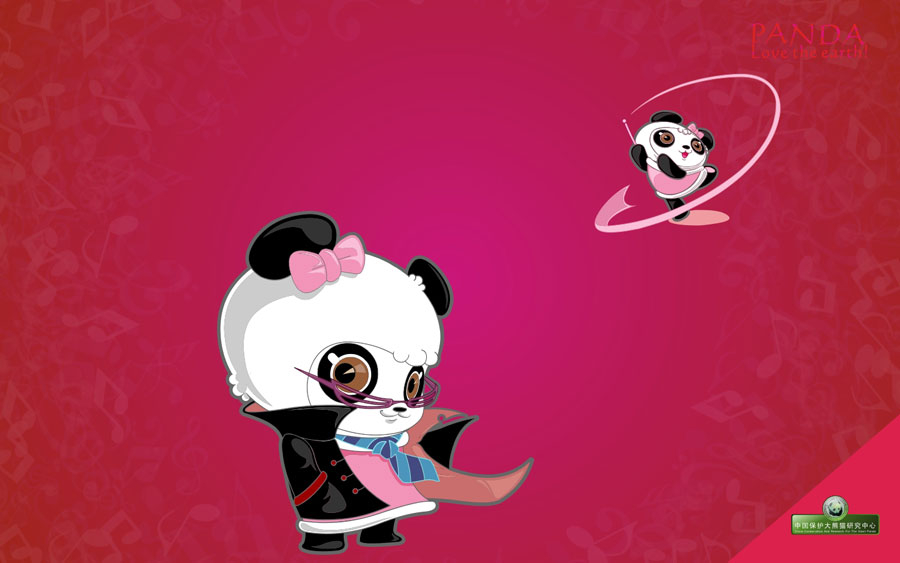 Panda-themed wallpapers