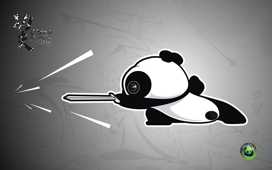 Panda-themed wallpapers