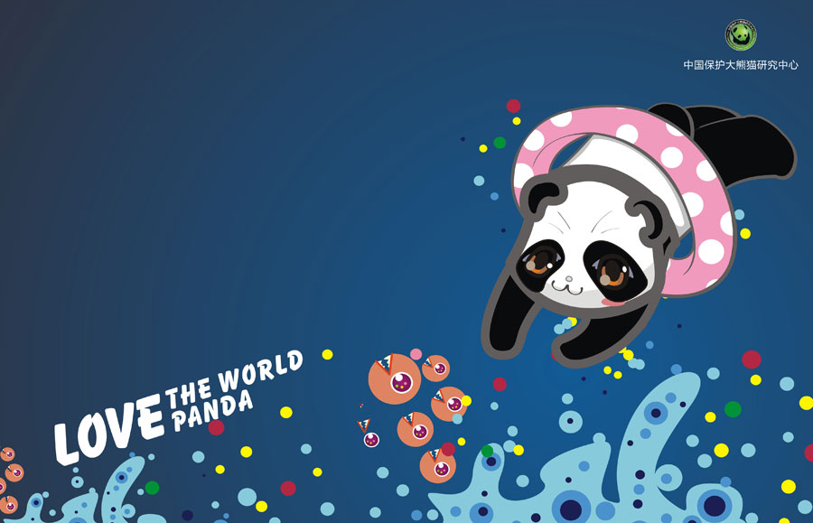 Panda-themed wallpapers