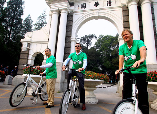 Bicycle campaign rolls through Tsinghua