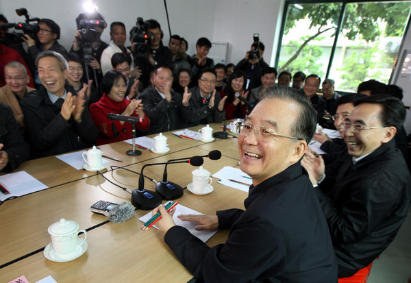 Premier Wen visits Guangzhou