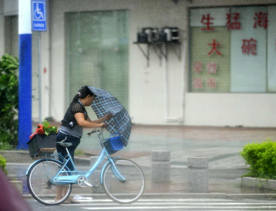 Typhoon Vicente lands in S. China