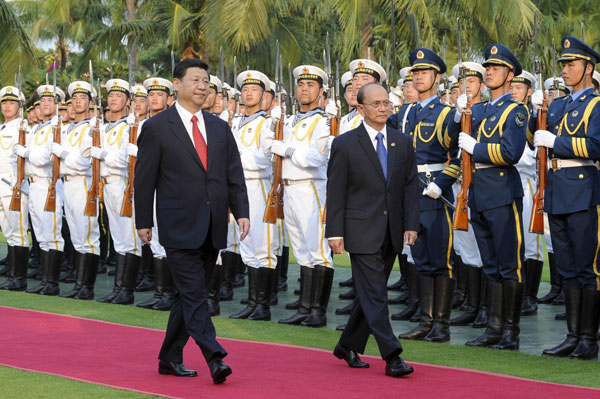 Chinese president meets with Myanmar counterpart