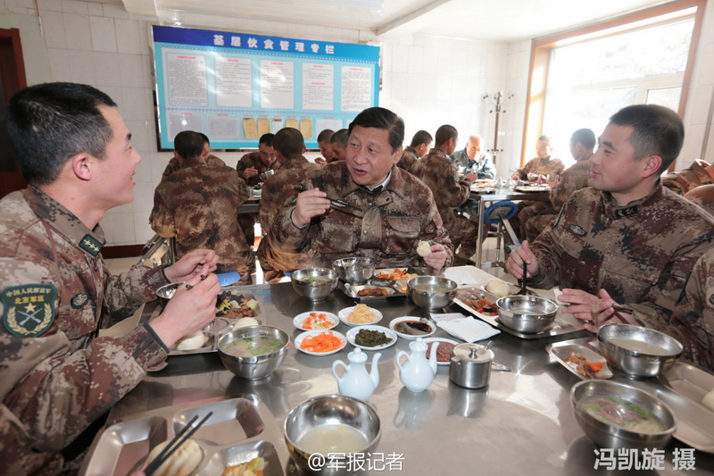 President Xi visits soldiers on the frontier