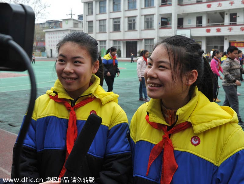 Ten sets of twins in one school in C China