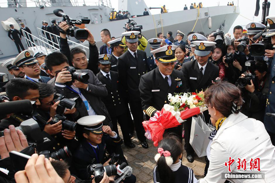 7 countries' naval ships arrive in E China