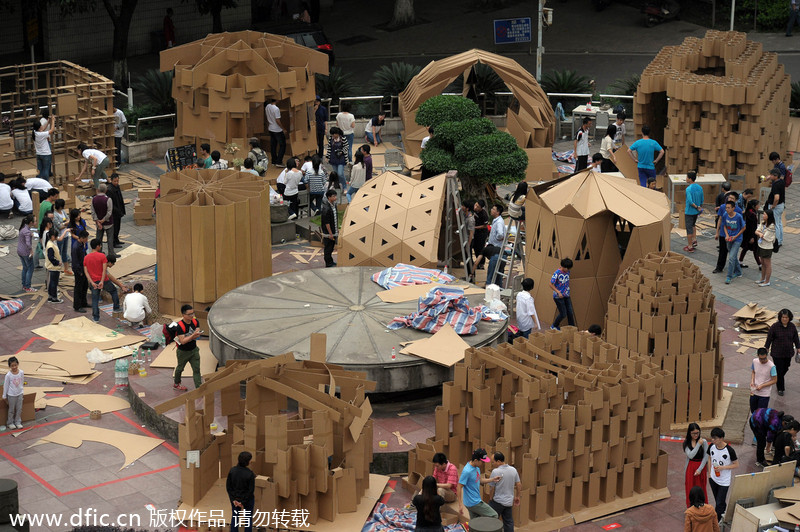 Paper houses show hidden creative genius