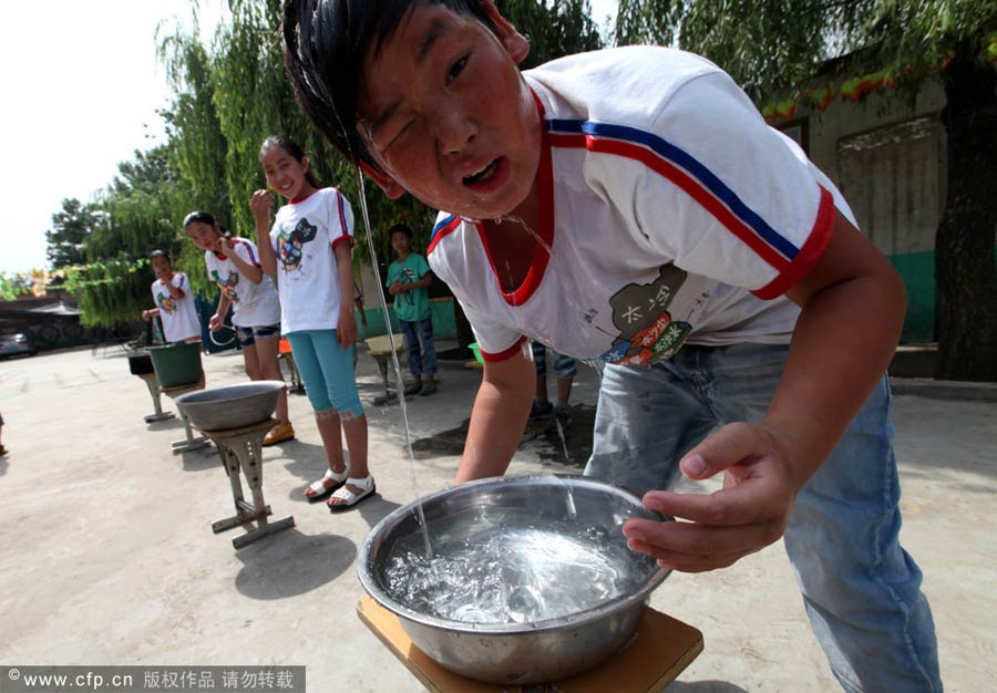 Teaching water safety in Henan