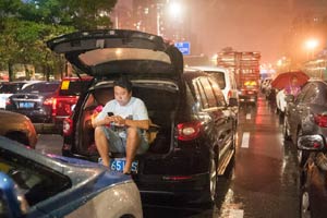 Heavy rainfalls hit Tianjin