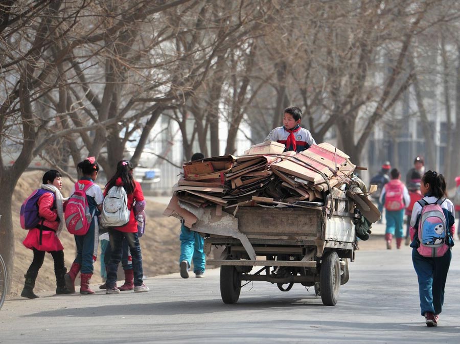 Weird 'school buses' across China