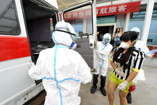 Anti-Ebola drill held in Hunan