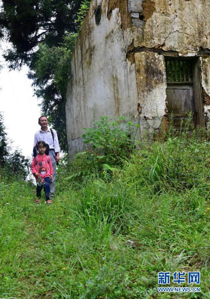 Rural school with one teacher, one student