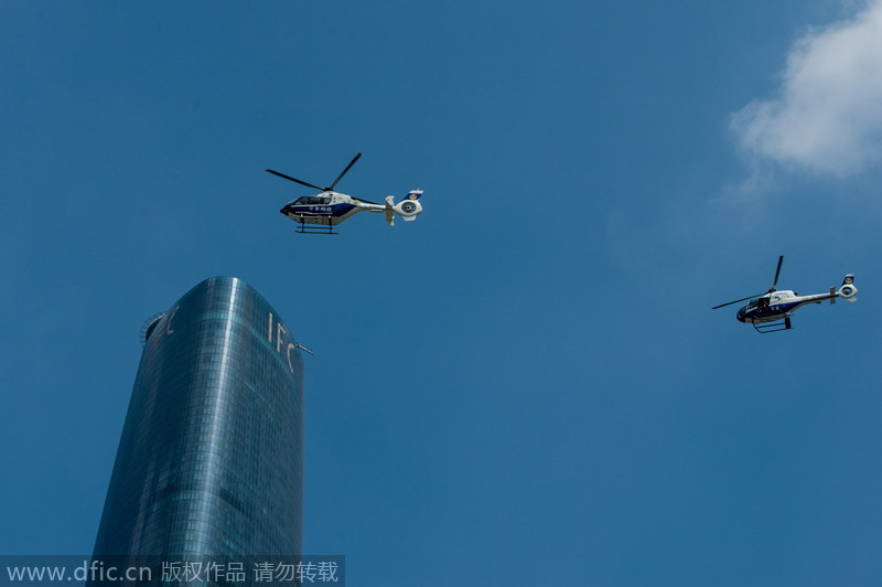 Guangzhou police launch air patrol