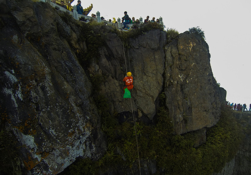 Working on the cliff