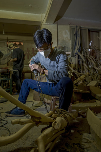 Young man makes living from ancient craft