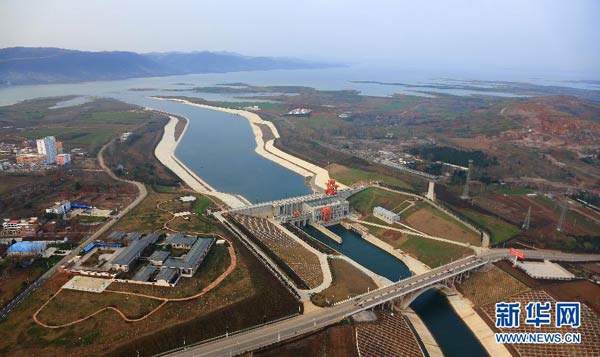 Thirsty Beijing receives water from the south