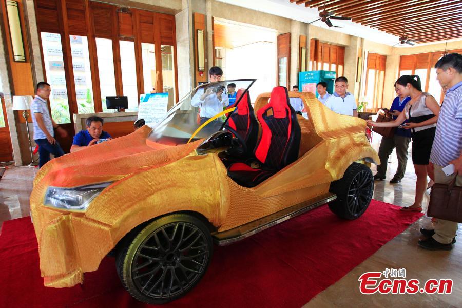 3D-printed car debuts in Hainan