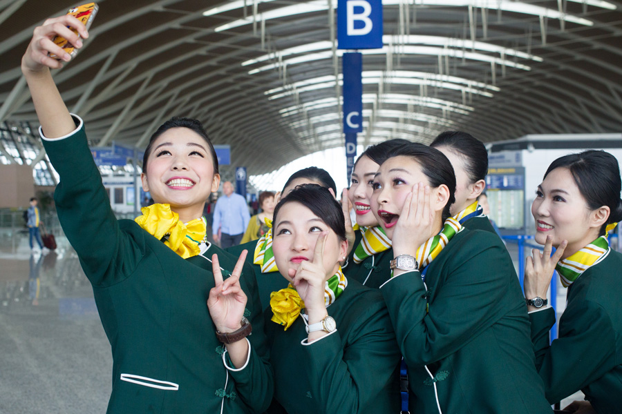 Taiwan flight attendants find new route