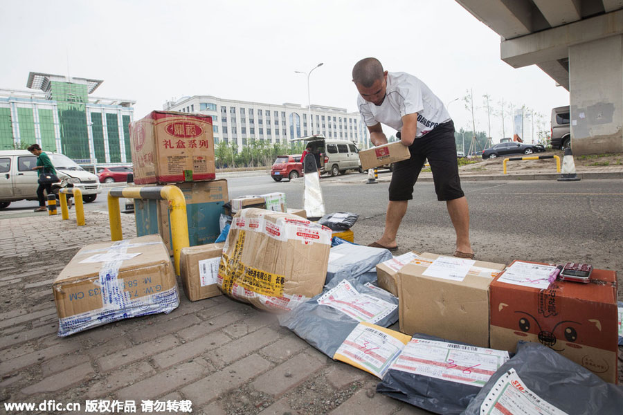 Disabled deliveryman delivers perfectly