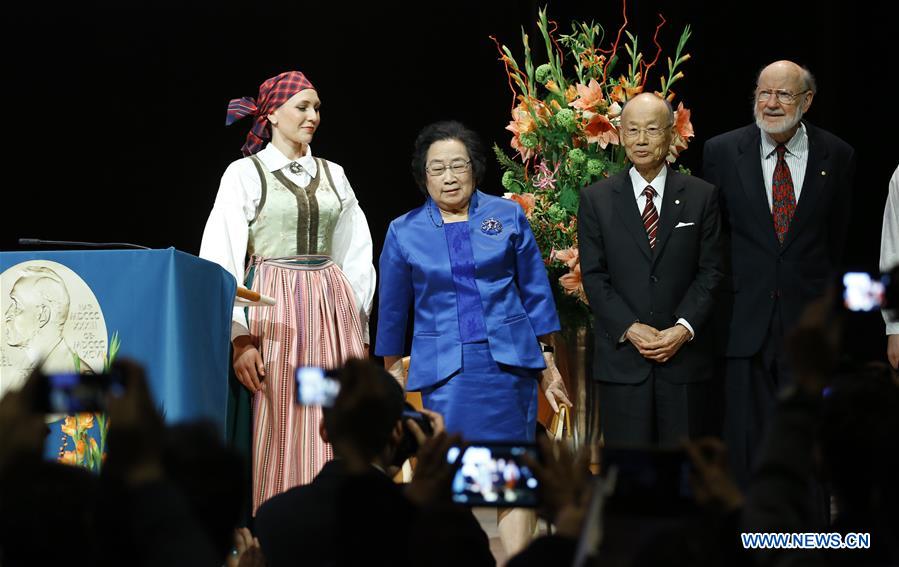 China's Nobel laureate attends lecture in Karolinska Institute