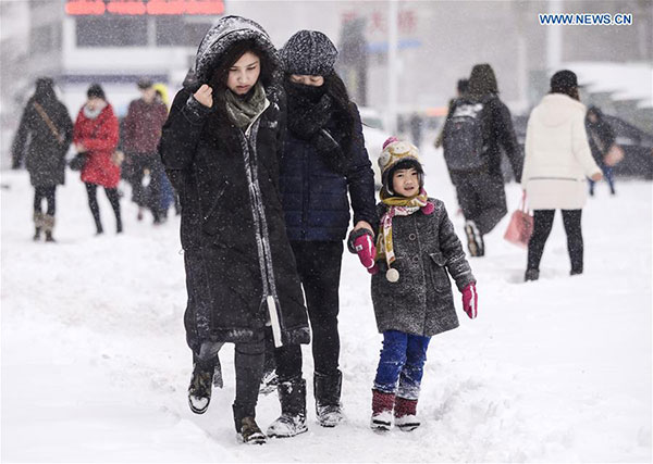 Heavy snow disrupts air traffic, closes schools in Urumqi