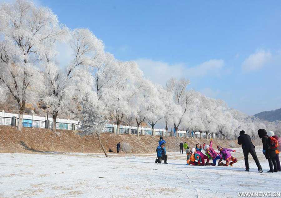 Rime scenery seen in NE China's Jilin