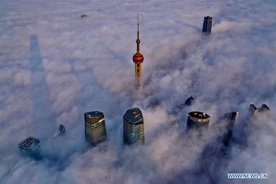 Rising above the clouds: Shanghai's landmark skyscrapers