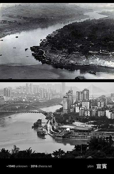 Now and then: Photos of same spot reveal changes in China