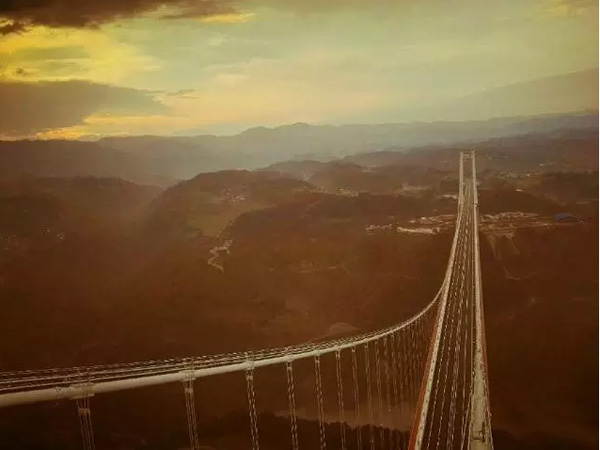 Asia's longest and highest suspension bridge to open to traffic