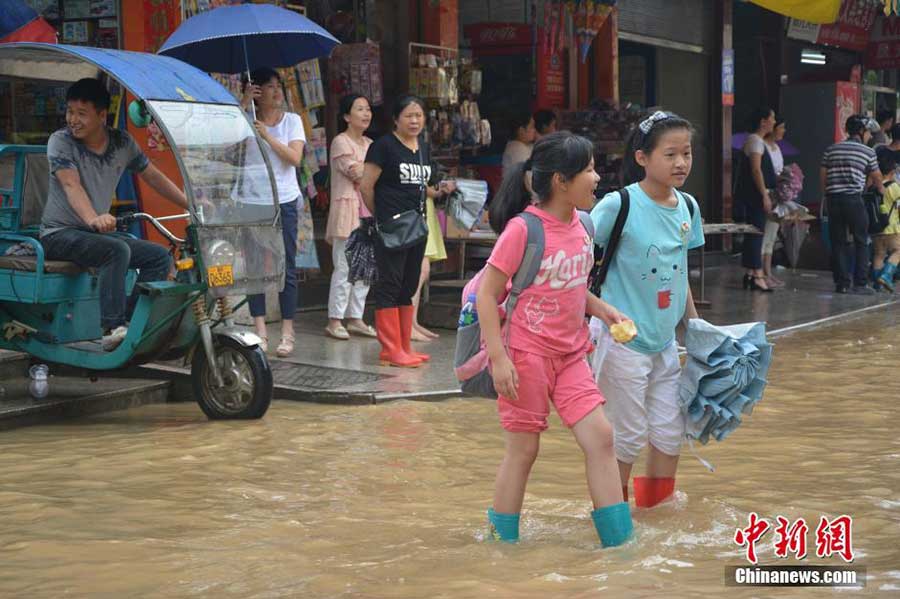 Floods, waterlogging in rain-battered Southern China