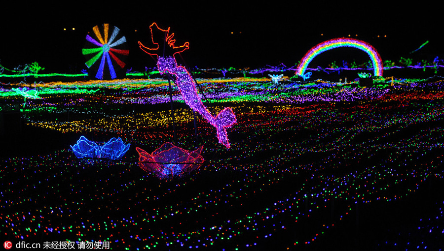 Millions of LED lights to create a dreamy world