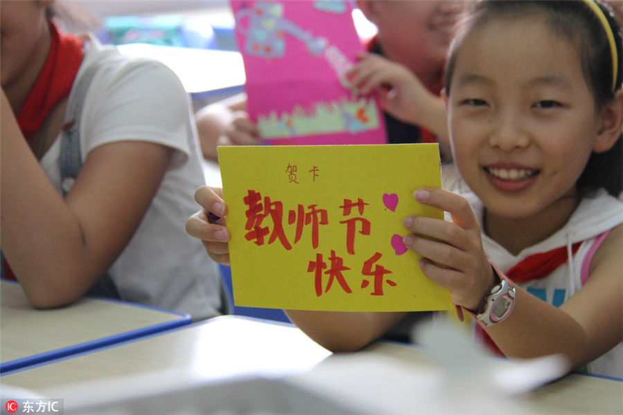 Teachers' Day celebrated across China