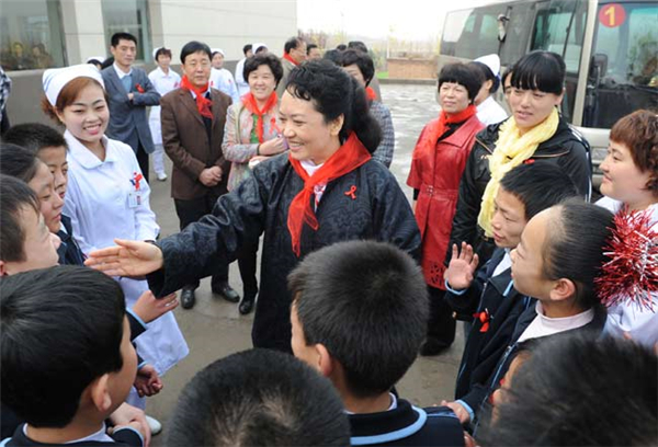 Leading from the front: Peng Liyuan's fight against AIDS