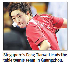 Singapore set to give China major headaches in table tennis