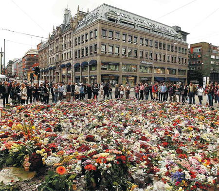 Norway pauses to remember bombing, shooting victims