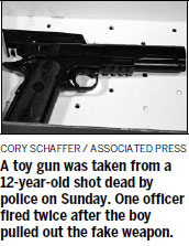 Boy, waving toy gun, killed by police