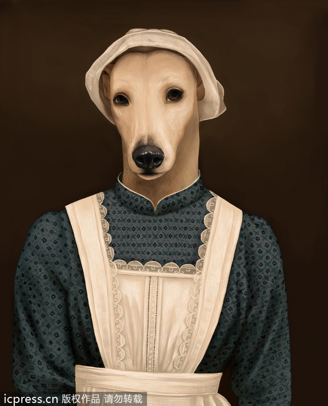Cute pets in their own 'Downton Abbey'