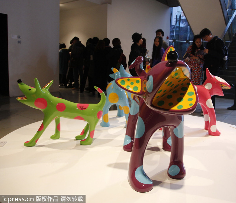 Japanese artist lights up Shanghai