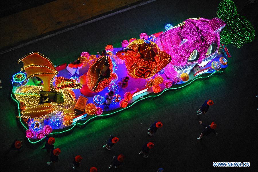 Chingay Parade held to celebrate Chinese New Year in Singapore