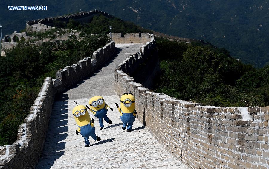 Minions visit Great Wall in Beijing