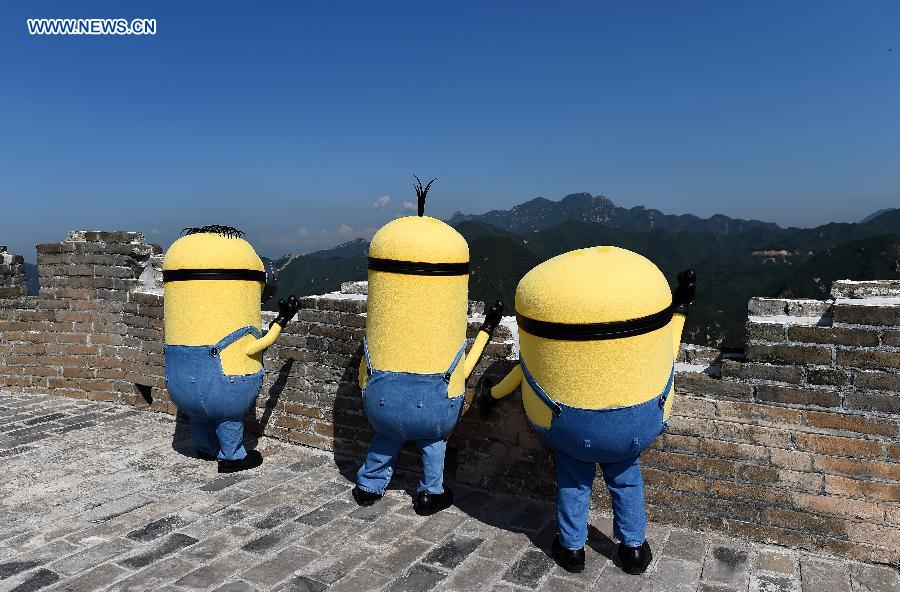 Minions visit Great Wall in Beijing