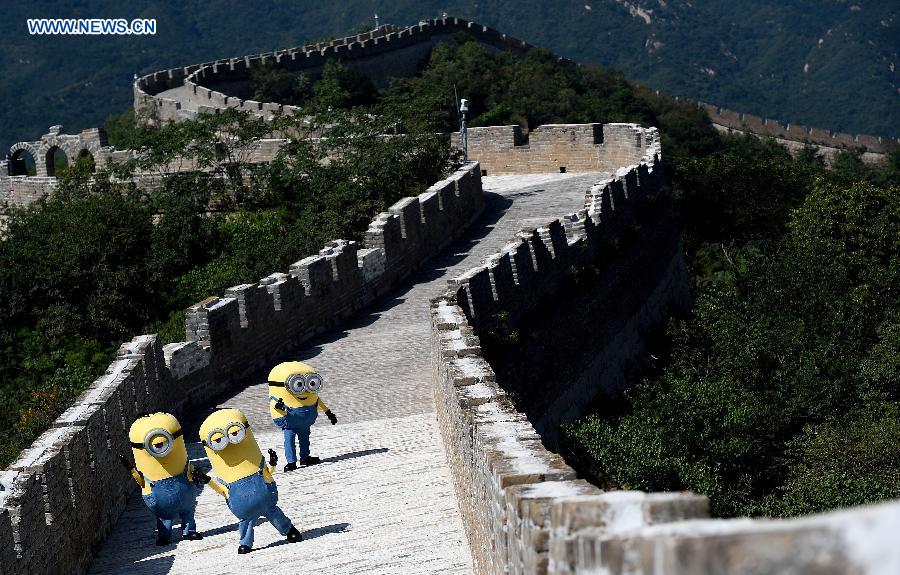 Minions visit Great Wall in Beijing
