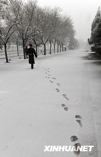 雪中执勤