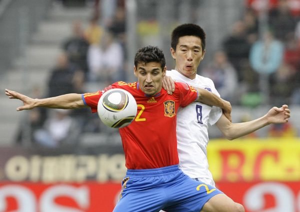 热身赛：纳瓦斯远射绝杀 西班牙1:0胜韩国